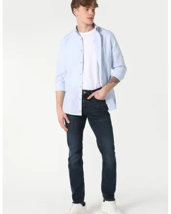 Blugi slim fit Danny, Bleumarin