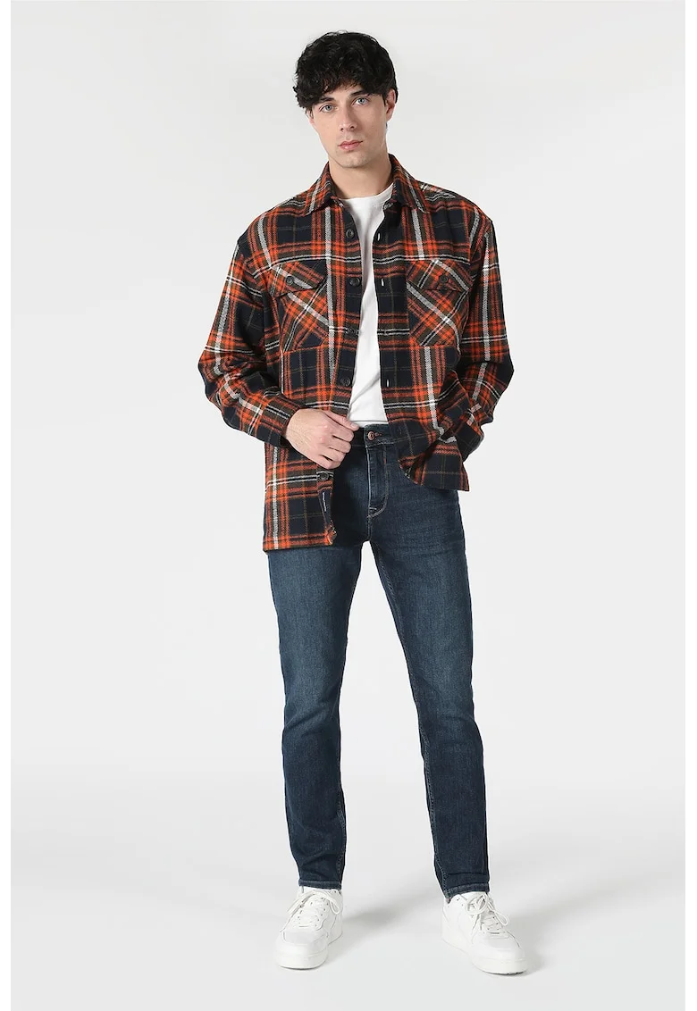 Blugi skinny, Bleumarin