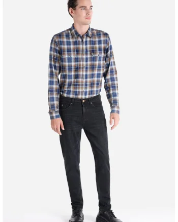 Blugi cu talie medie 067 Jack, Negru stins