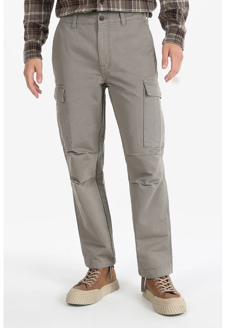 Pantaloni cargo drepti, Gri