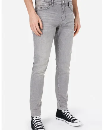 Blugi slim fit Danny, Gri deschis