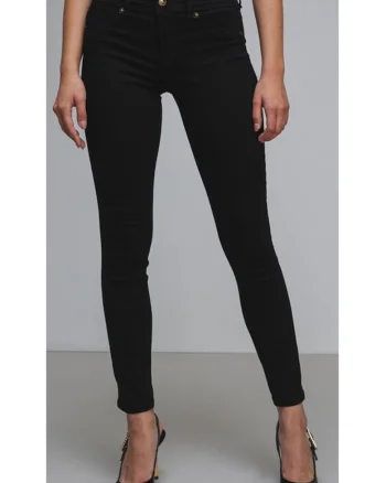 Pantaloni skinny cu talie medie,