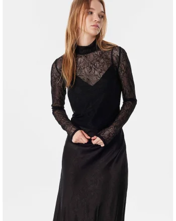 Rochie midi cambrata, Negru