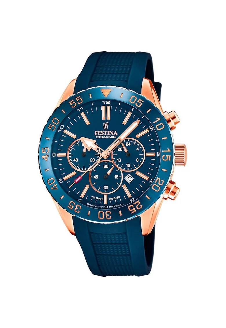 Ceas barbatesc  Ceramic, F20516/2 1327628566, Albastru