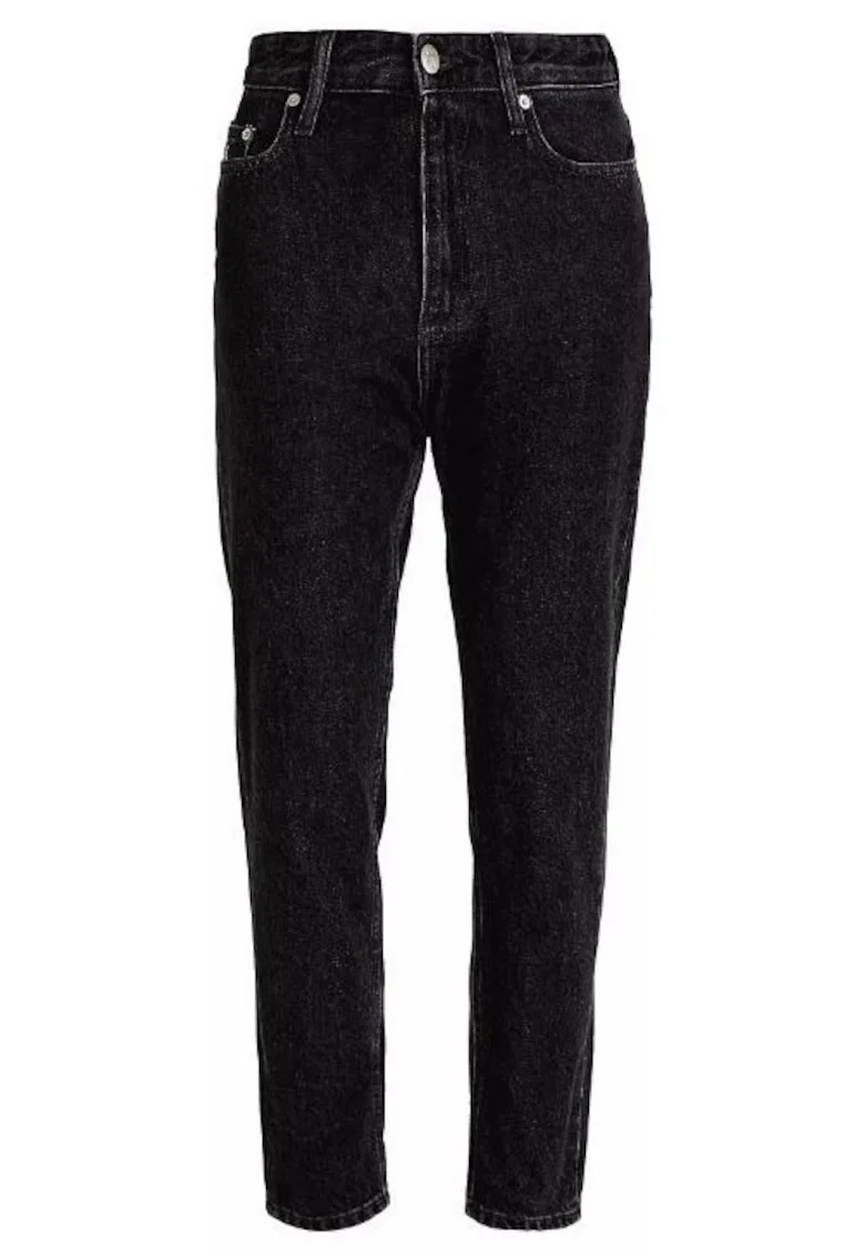 Blugi Mom Fit cu talie inalta