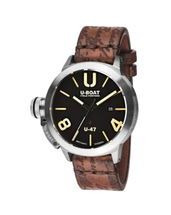 Ceas barbatesc  8105 Classico U-47, , 47mm, 100M, Argintiu