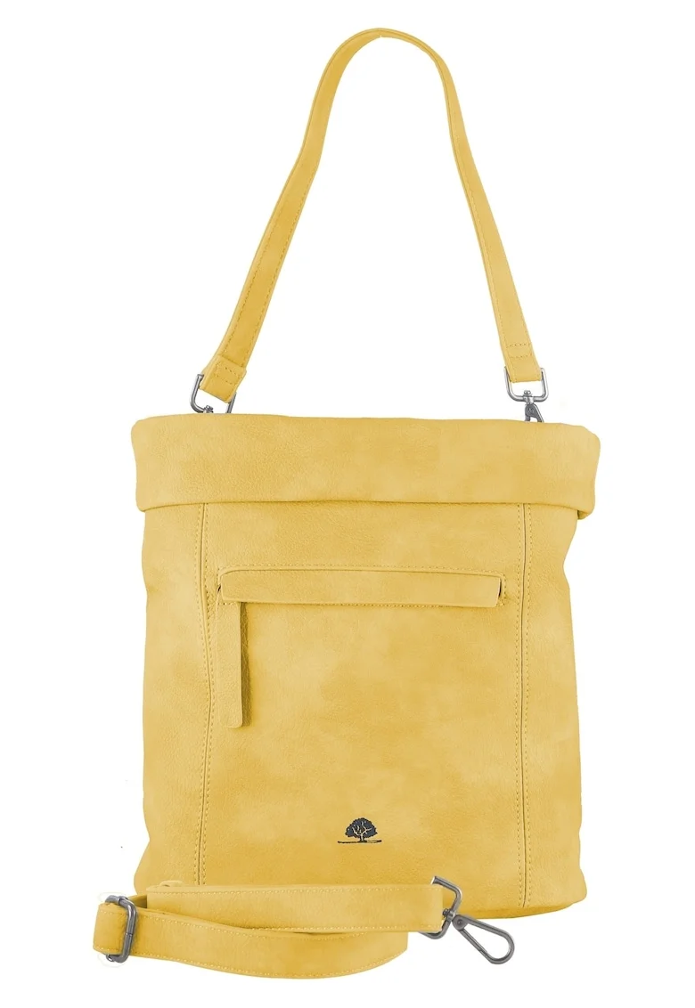 Geanta umar dama piele ecologica galben 31 x 32 x 13 cm, Liselotte "Mad'l Dasch",