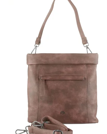 Geanta umar dama piele ecologica maro 31 x 32 x 13 cm, Liselotte