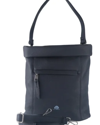 Geanta umar dama piele ecologica negru 31 x 32 x 13 cm, Liselotte
