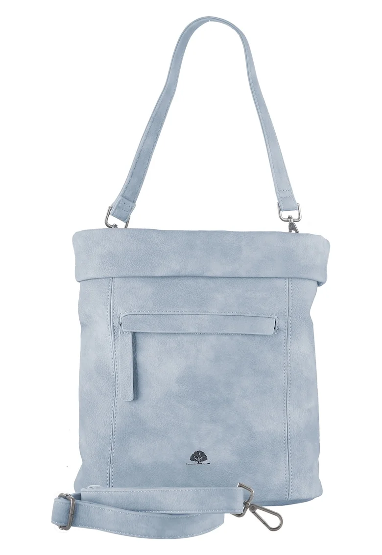 Geanta umar dama piele ecologica 31 x 32 x 13, Liselotte, Albastru deschis, 32 x 13 x 31 cm