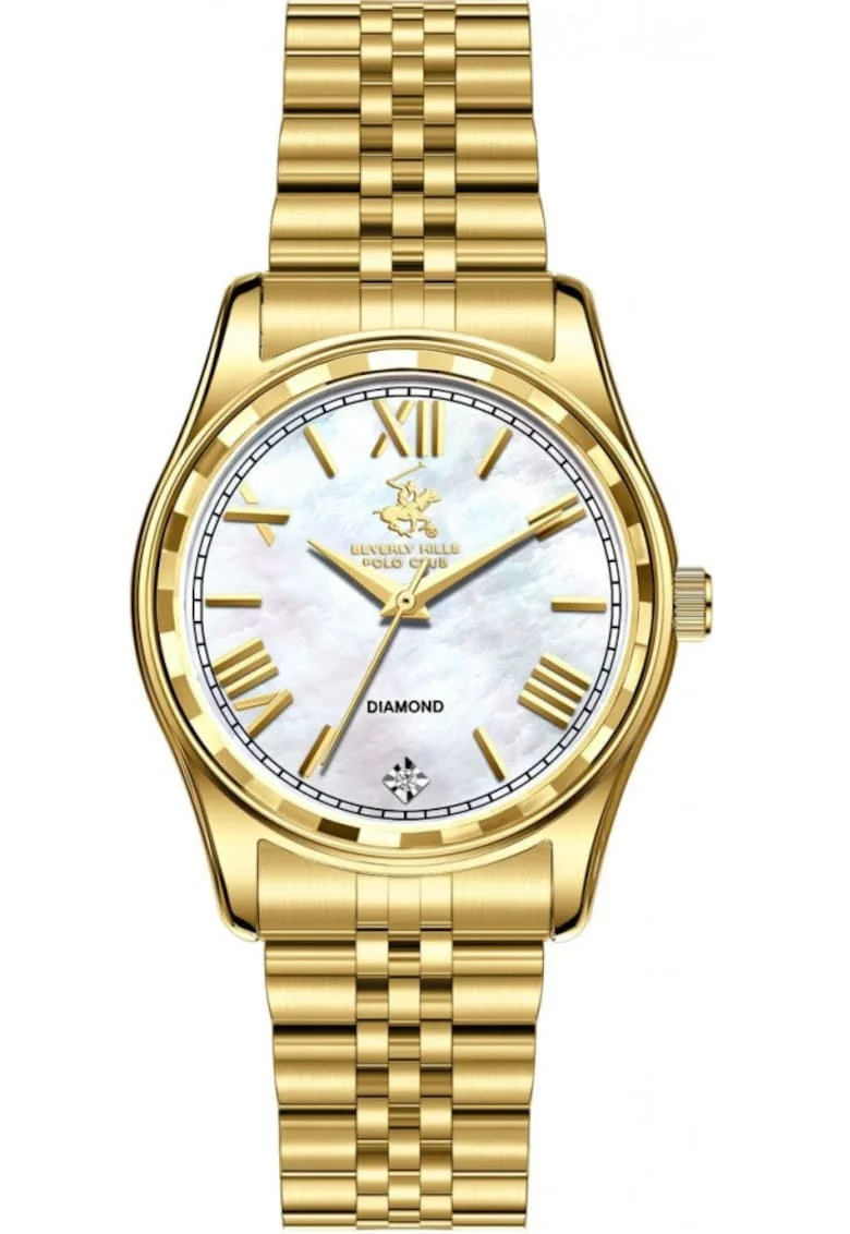 Ceas de dama BEVERLY HILLS BP3808C.120, aur galben fashion