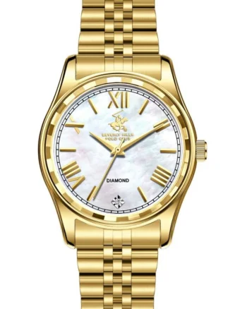 Ceas de dama BEVERLY HILLS BP3808C.120, aur galben fashion