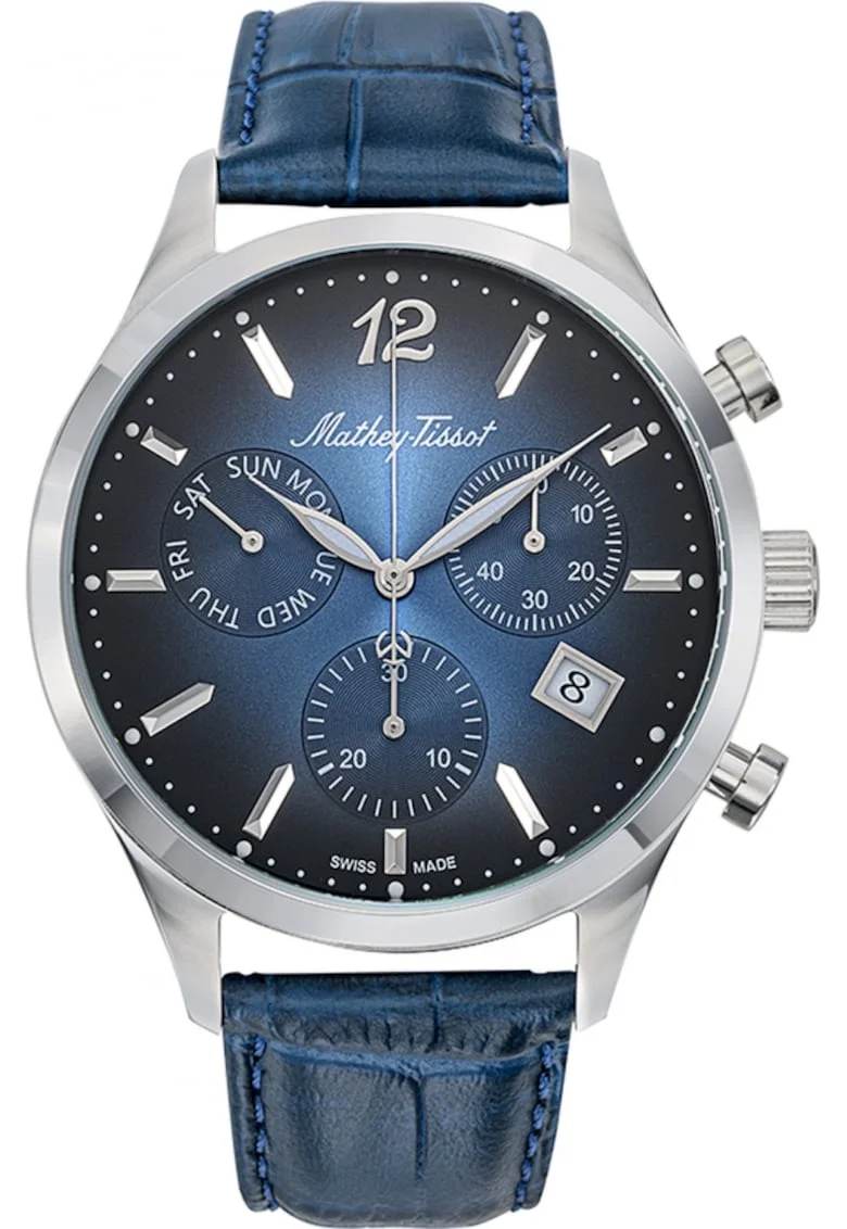 Ceas de barbati MATHEY-TISSOT H411CHALBU, clasic, bleumarin