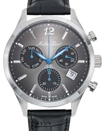 Ceas barbatesc MATHEY-TISSOT H411CHALN, clasic negru