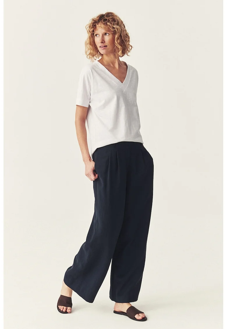 Pantaloni vaporosi cu croiala ampla, Albastru ultramarin