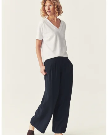 Pantaloni vaporosi cu croiala ampla, Albastru ultramarin