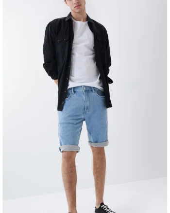 Blugi bermude cu croiala regular fit