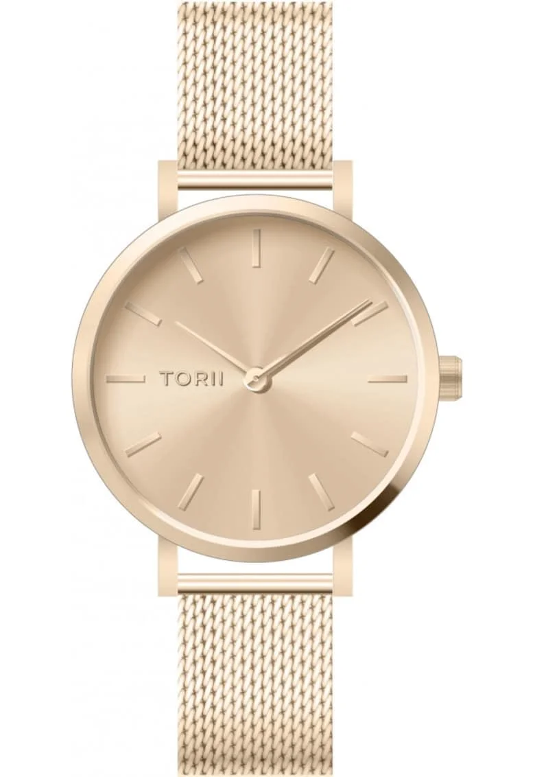 Ceas de dama  L34LS.UL, aur roz fashion clasic