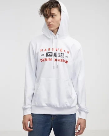 Hanorac din amestec de bumbac cu print logo
