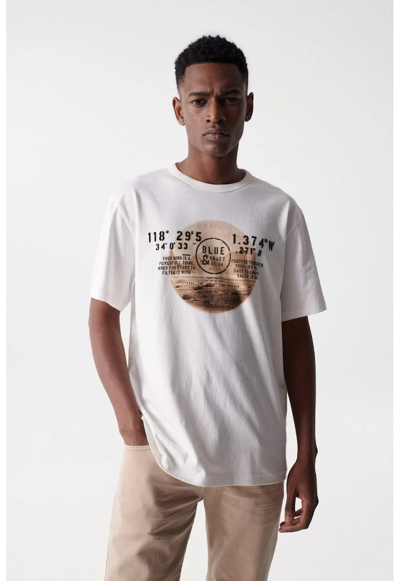 Tricou cu imprimeu grafic Coordinates