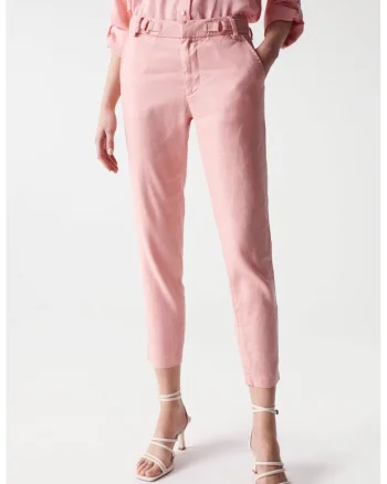 Pantaloni din amestec de in
