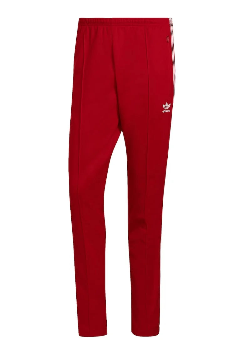 Pantaloni de trening cu croiala conica Classic, Rosu cireasa