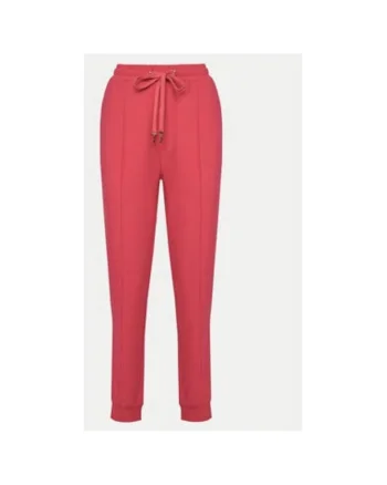 Pantaloni dama,  305244925, Bumbac/Viscoza, Roz, Roz