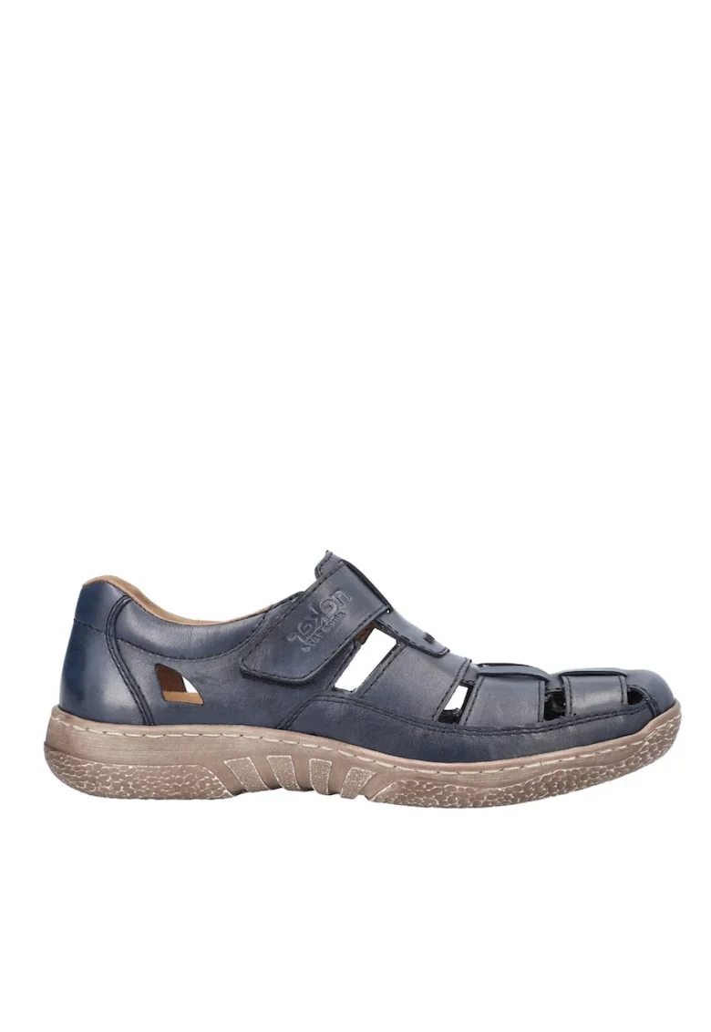 Sandale casual, barbati,  ANTISTRESS, 03578-14 bleumarin, piele naturala, Bleumarin