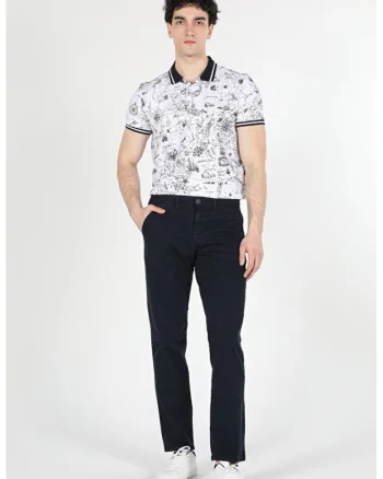 Pantaloni De Barbati Albastru Marin Regular Fit