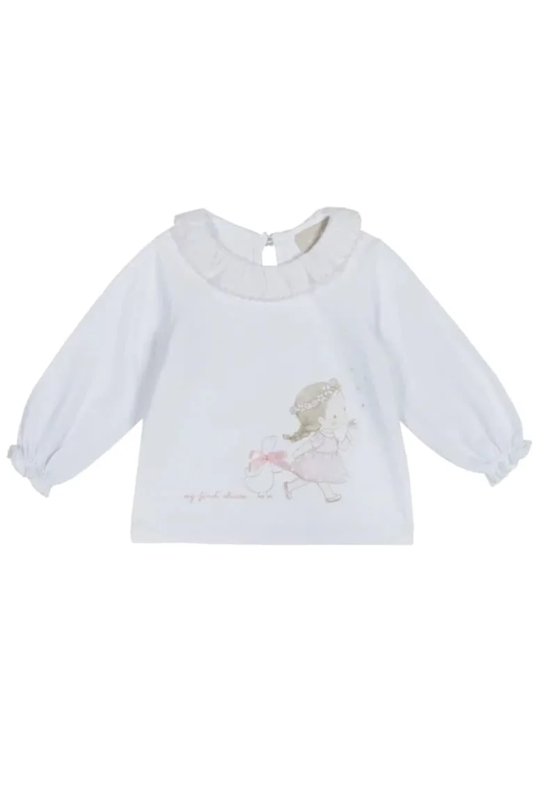 Bluza  bumbac/elastan, alb, Alb