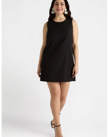 Rochie mini uni, Negru