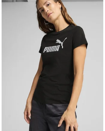 Tricou din bumbac cu imprimeu logo, Alb/Negru