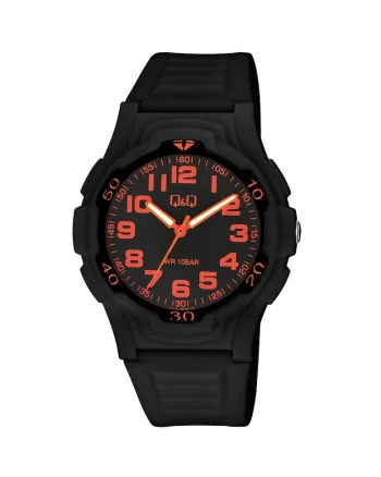 Ceas analog pentru barbati,  Negru/Rosu