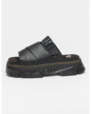 Papuci din piele cu aspect masiv Mattison, Negru