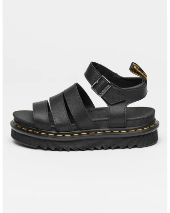 Sandale din piele Athena, Negru