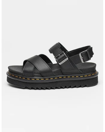 Sandale din piele Athena, Negru