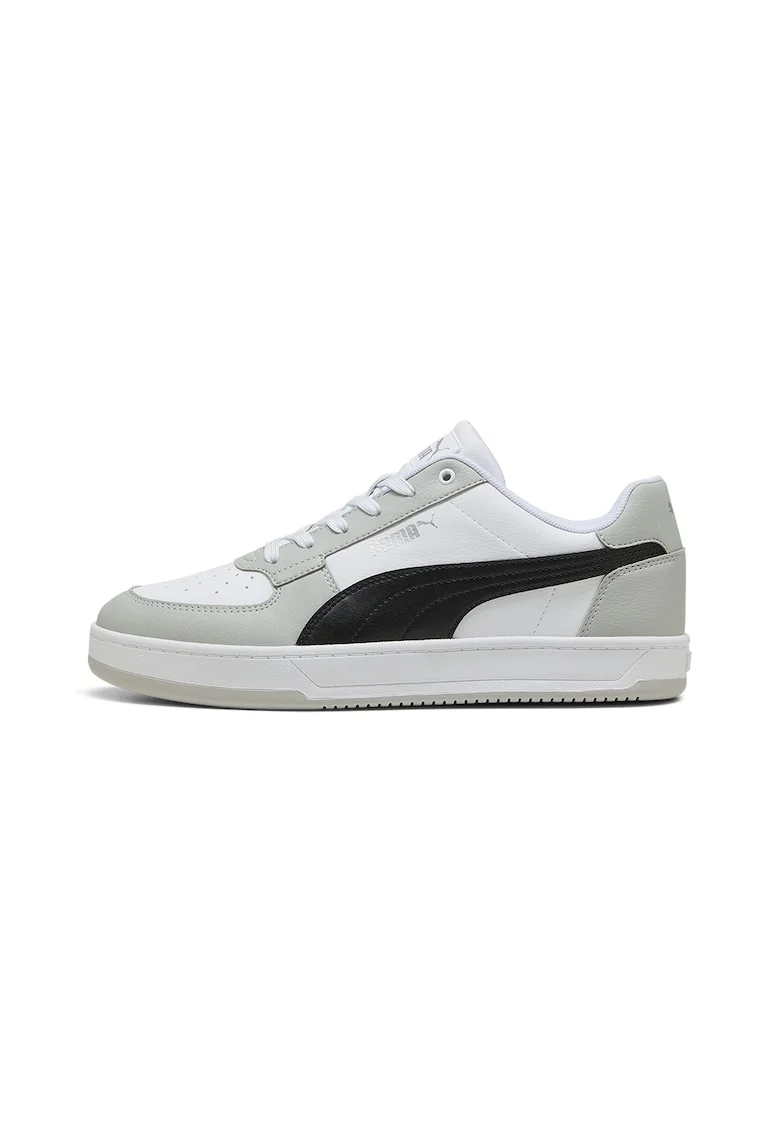 Pantofi sport Caven 2.0 de piele ecologica, Alb/Negru/Gri deschis