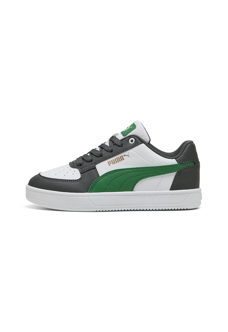 Pantofi sport Caven 2.0 de piele ecologica, Alb/Verde/Gri antracit