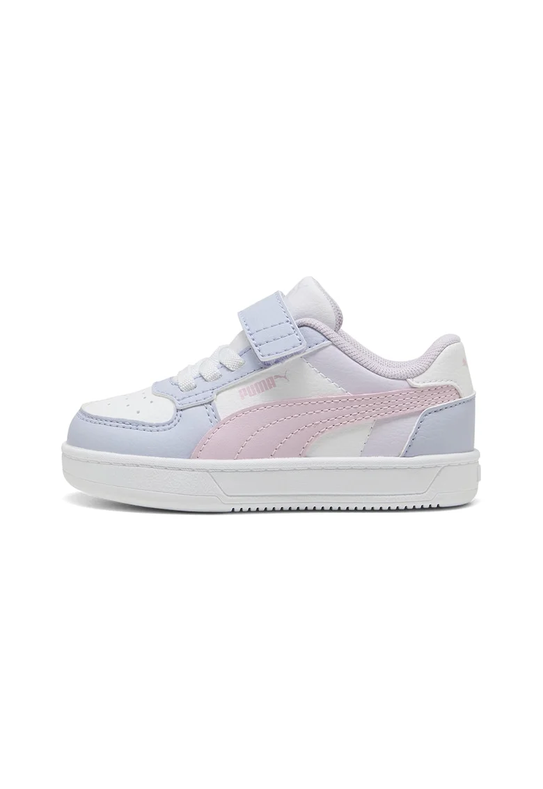 Pantofi sport Caven 2.0 cu velcro si model colorblock, Alb/Albastru azur/Roz