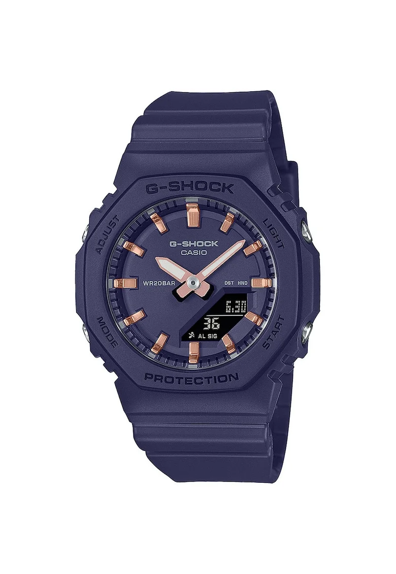 Ceas cronograf rotund G-Shock, Bleu