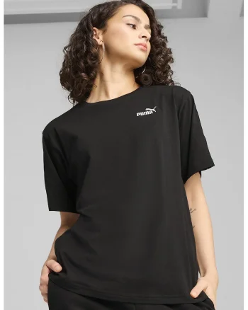 Tricou din amestec de bumbac cu benzi logo, Negru