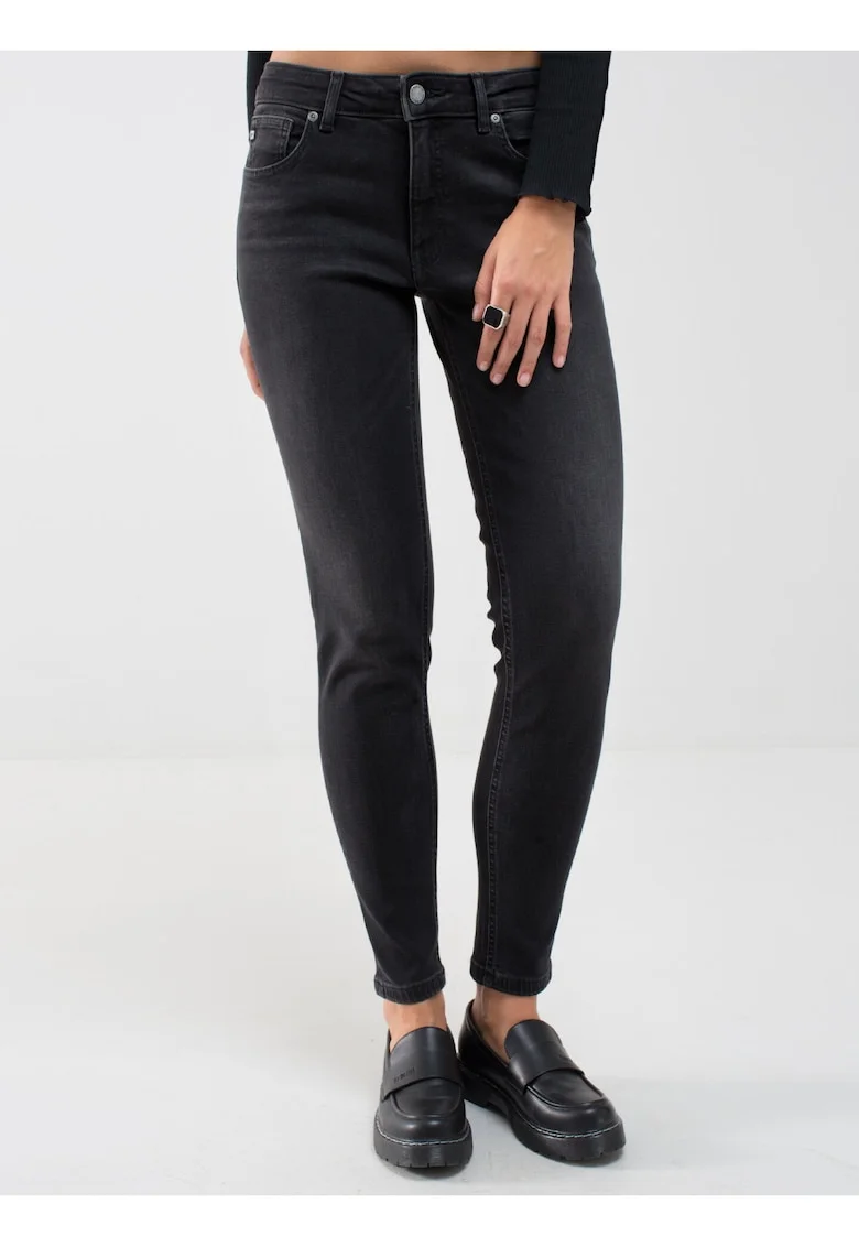 Blugi conici cu talie medie Maggie 992