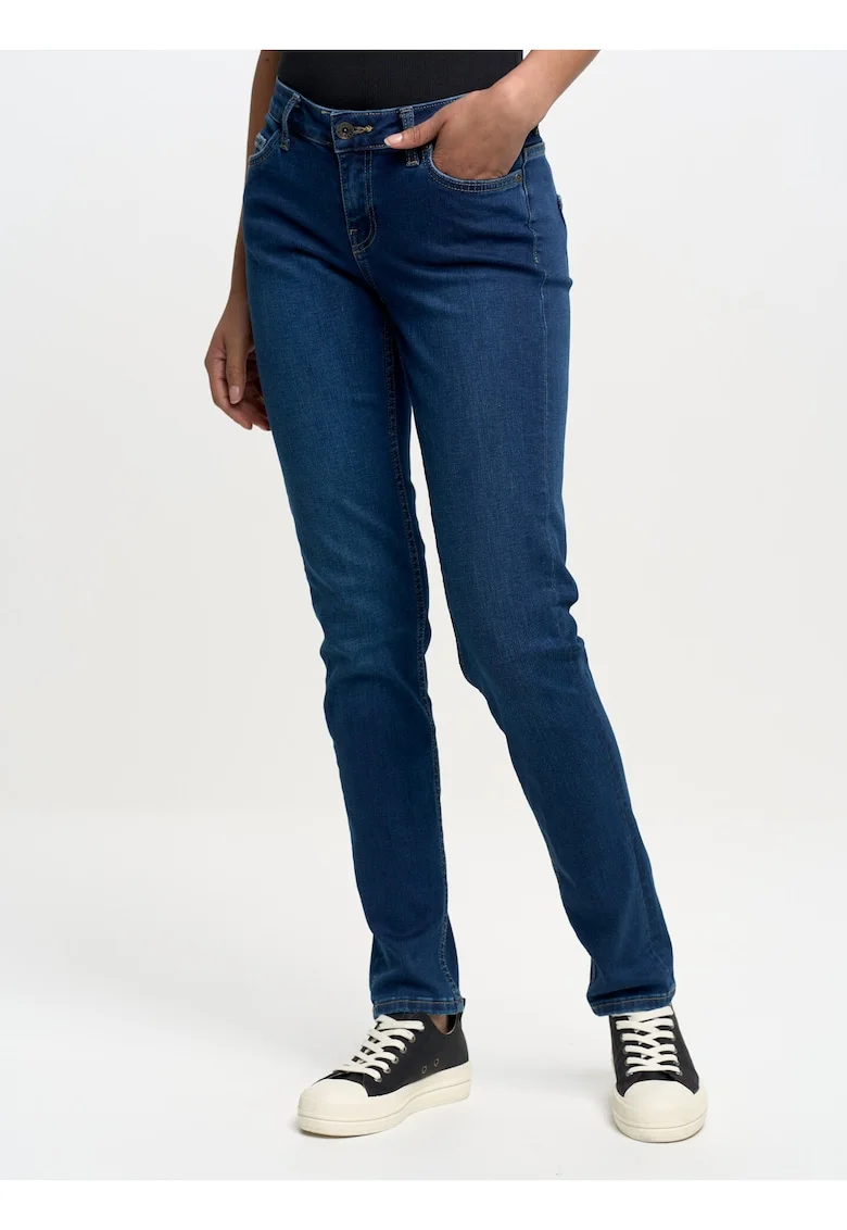 Blugi dama  Katrina 359, slim fit, albastru intens, bumbac, poliester, elastan