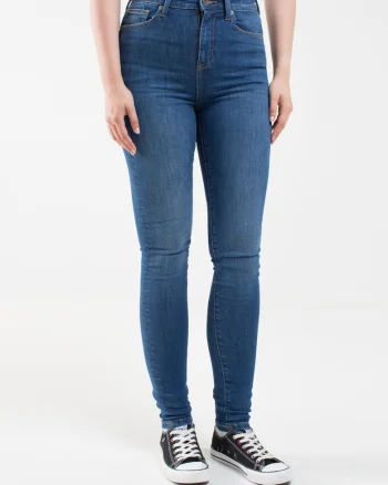 Blugi skinny cu talie inalta Clarisa 365