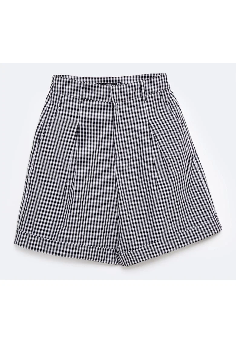 Pantaloni scurti cu model gingham Pollini 906
