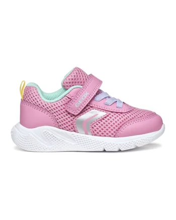 Pantofi sport Sprintye wedge cu velcro, Roz pastel