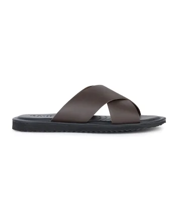 Papuci de piele, Maro inchis