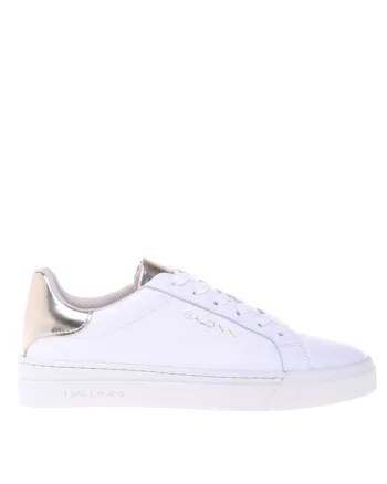 Pantofi sport de piele si piele ecologica, Alb