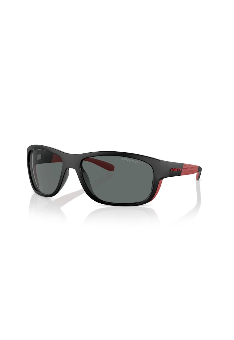 Ochelari de soare dreptunghiulari cu lentile polarizate, Negru