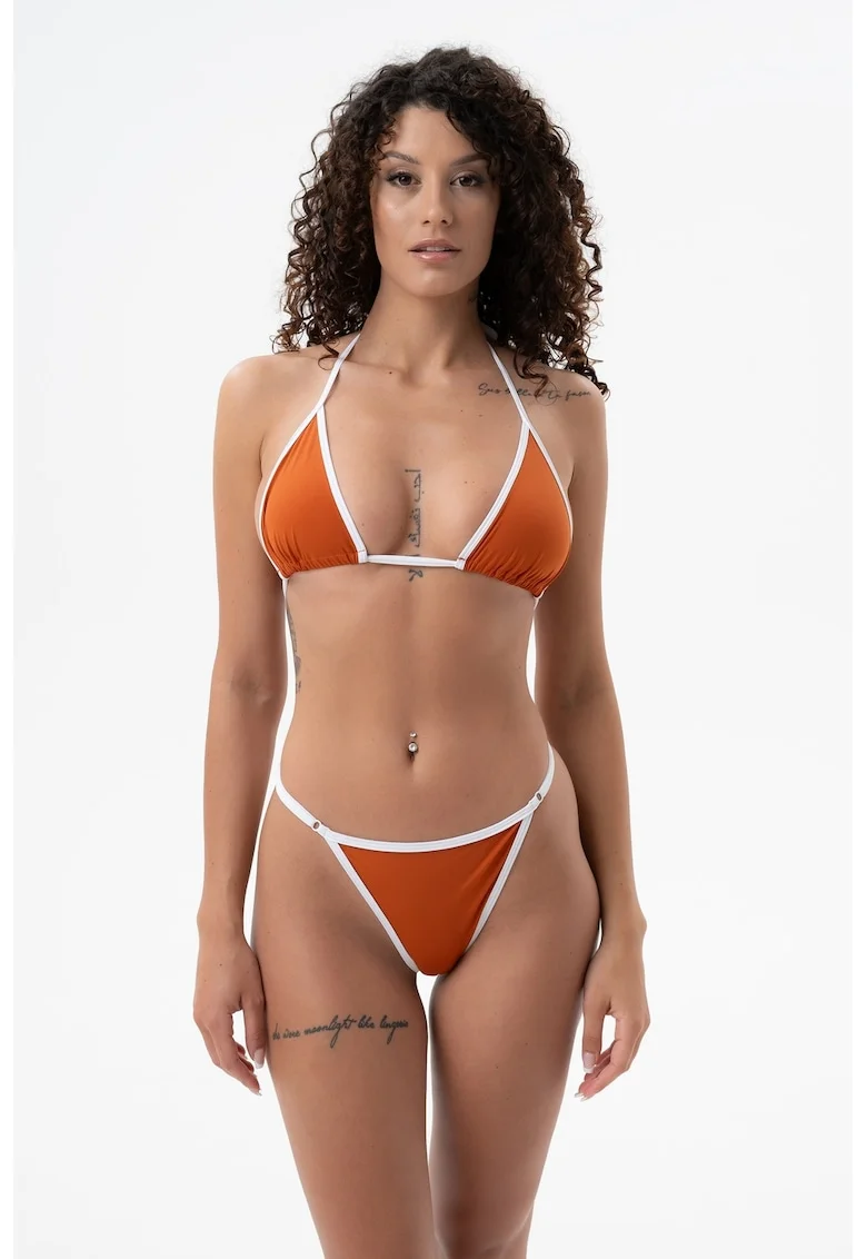 Costum de baie cu logo - 2 Piese, Portocaliu stins